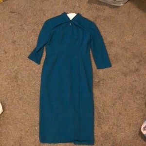 Teal Donna Morgan dress, size 6. Great condition, perfect for the office!